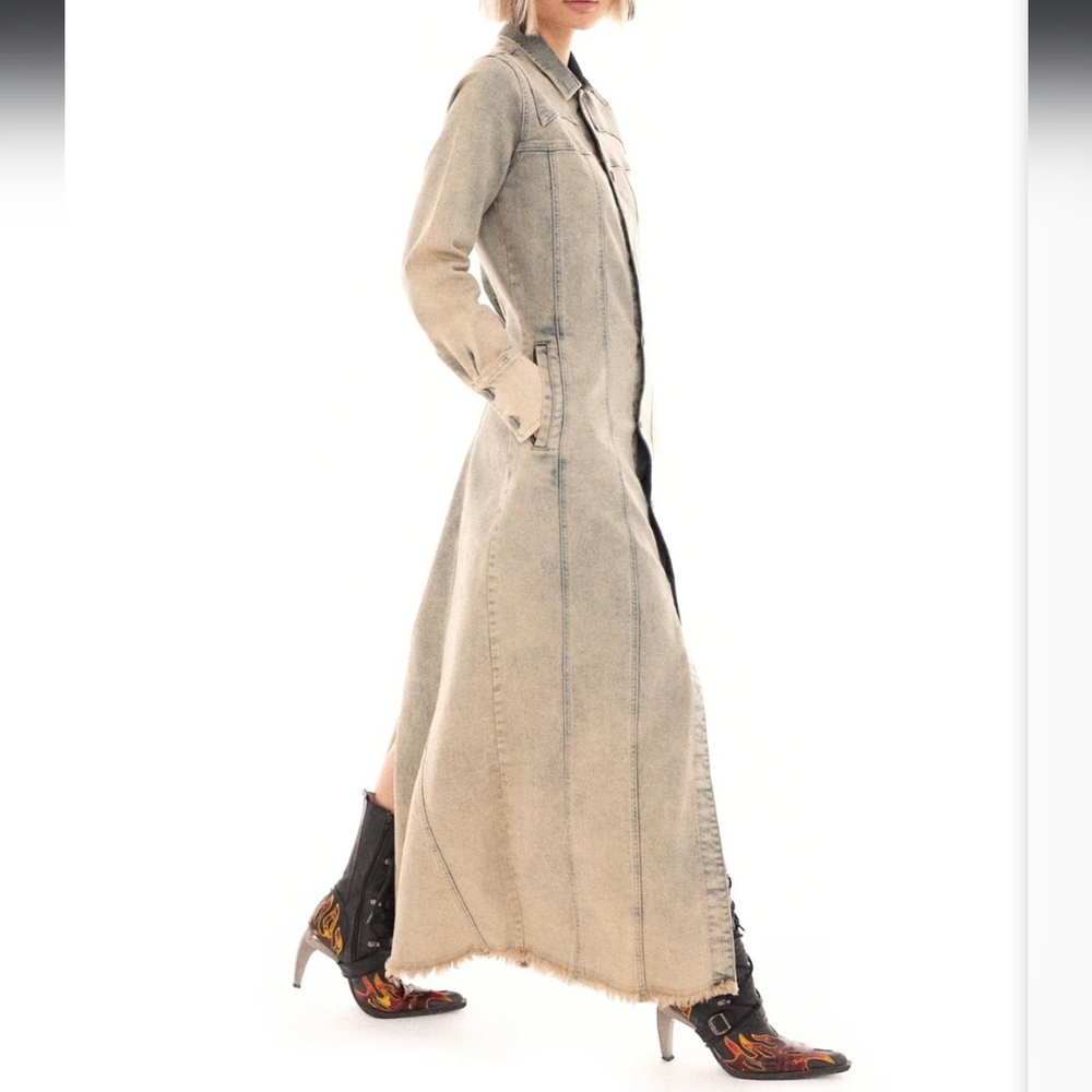 Trinity Denim Trench Coat/Dress